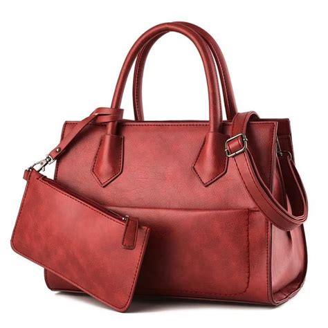 SACS BORDEAUX DE LUXE POUR FEMME 